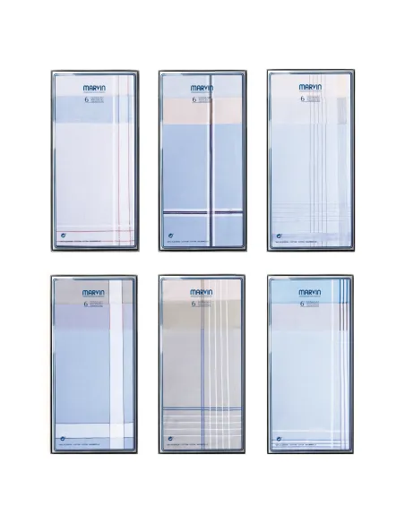 Caja 6 Pañuelos Raya Fondo Color 40x40